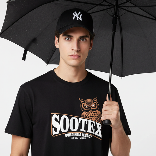 SOOTEX “Legacy Owl” Graphic Oversized Puff T-Shirt