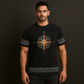Compass Navigator  Optic Wash Over  Sized   T-Shirt