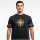 Compass Navigator  Optic Wash Over  Sized   T-Shirt
