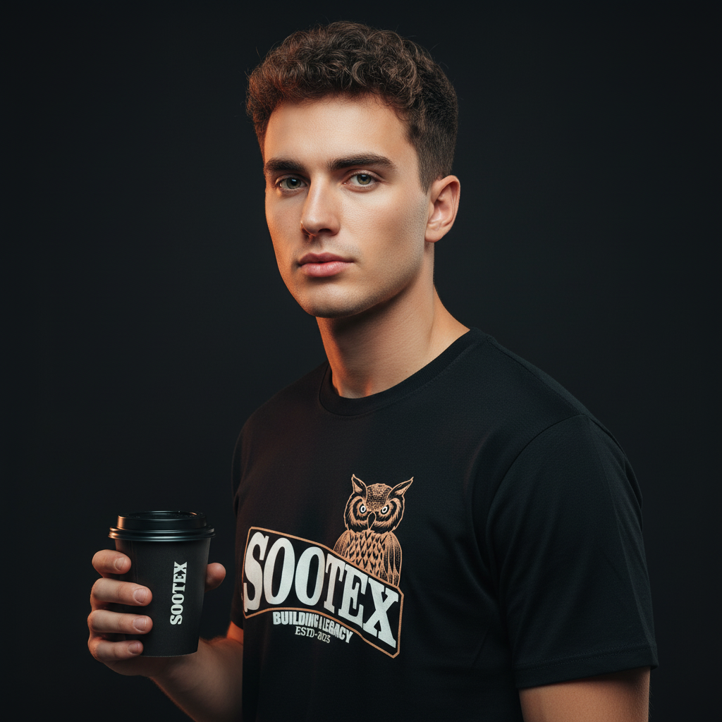 SOOTEX “Legacy Owl” Graphic  Oversized Puff T-Shirt