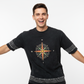 Compass Navigator  Optic Wash Over  Sized   T-Shirt